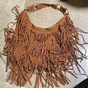 Bohemian hippie fringe purse. NEVER USED. BRAND NEW!!!  Brown/copper color